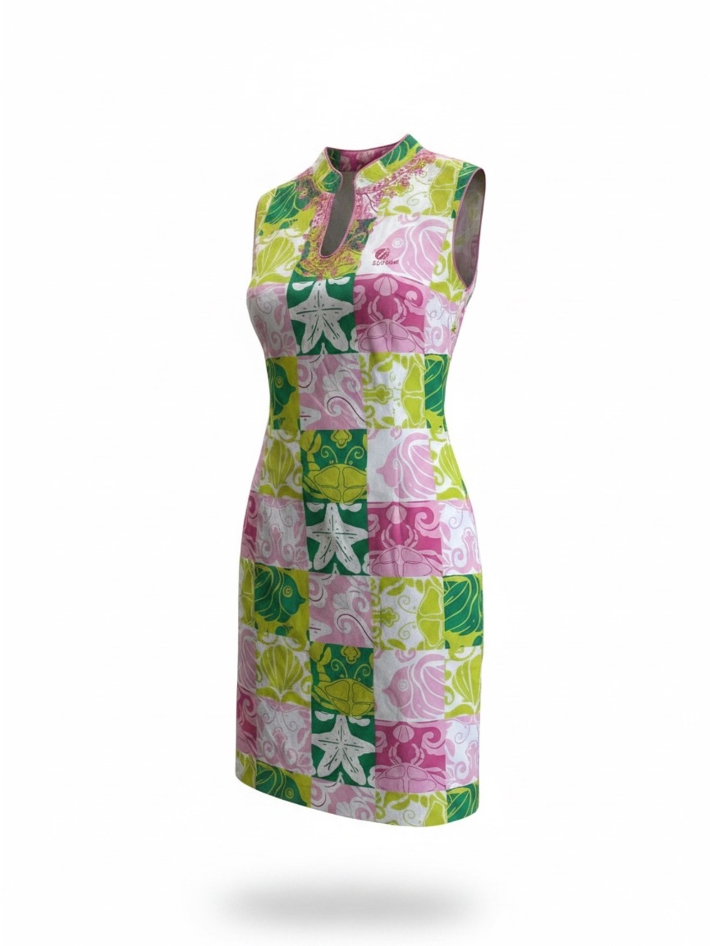 Lilly Pulitzer Pink Green Yellow Patterned Sundress - Picture 5 of 6